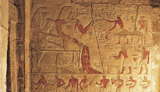 Digital rendering of painted wall decoration